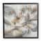 Stupell Industries Abstract Flower Bloom Gray Gold Black Framed Wall Art